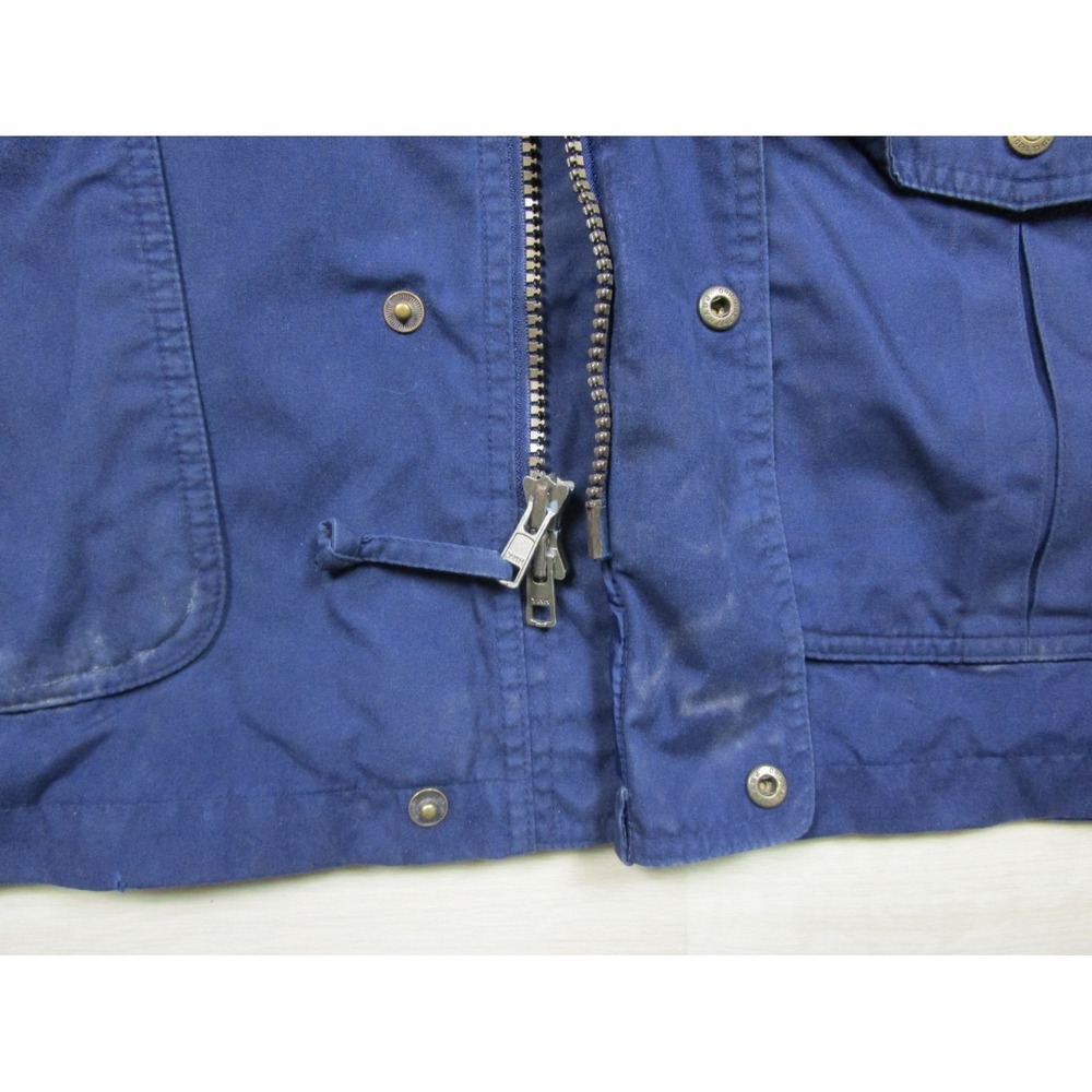 VINTAGE Eddie Bauer Wool Lined Mountain Parka Jacket Mens XL Tall Blue Hooded - Picture 7 of 15